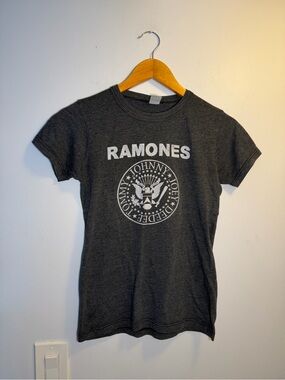 Ramones Graphic Short Sleeve Tee in Charcoal